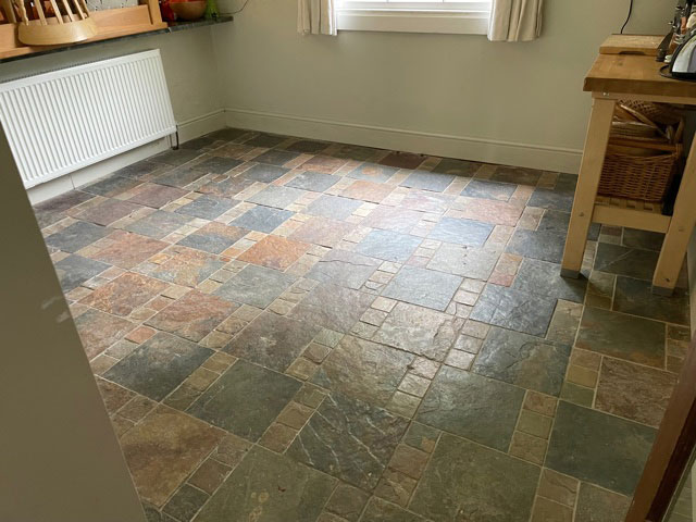 Hard floor cleaning - before
